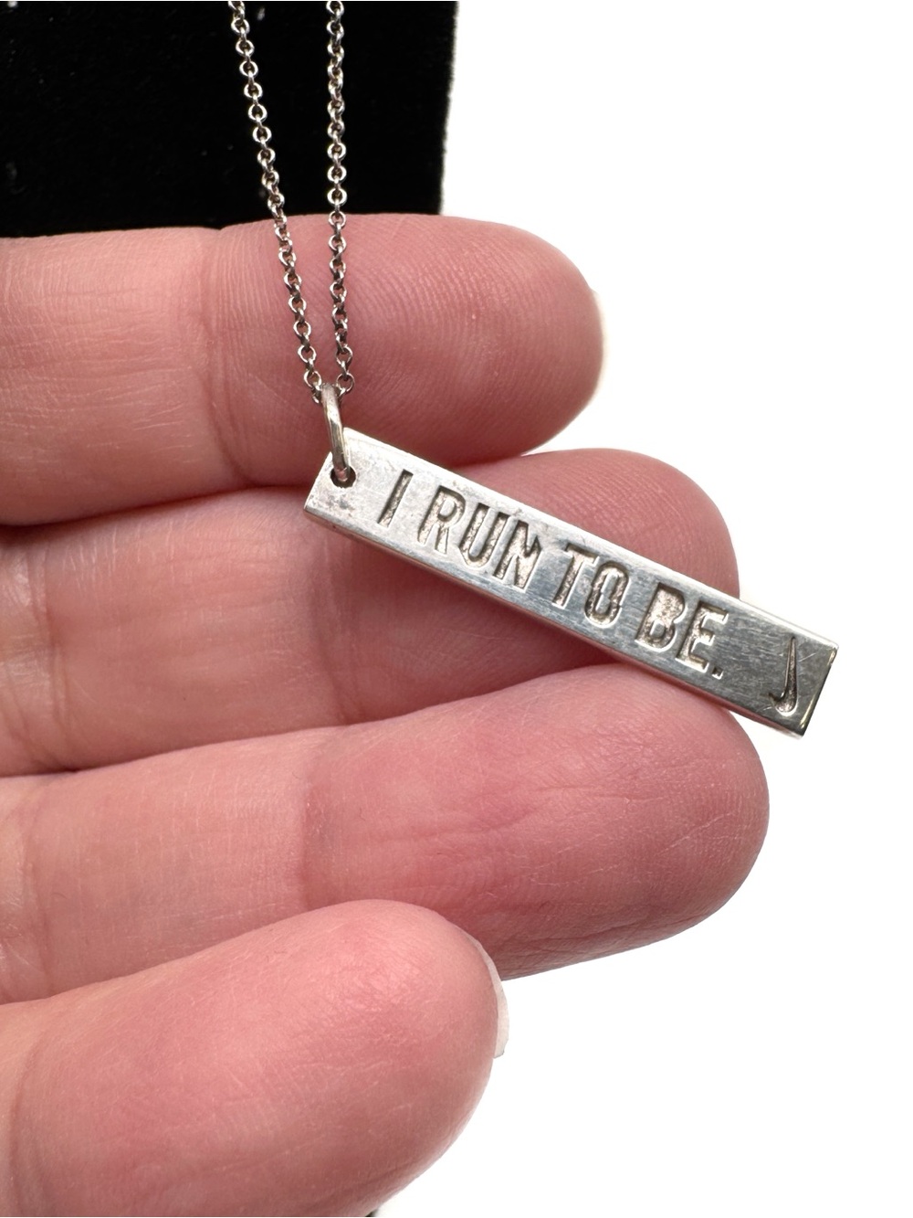 Tiffany & Co. Nike Run Sterling Silver Pendant  Necklace Women’s Marathon 2010